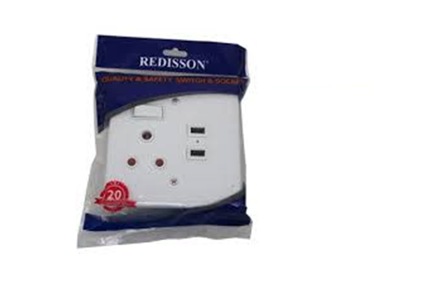 REDISSON USB PVC SOCKET +  2 X USB