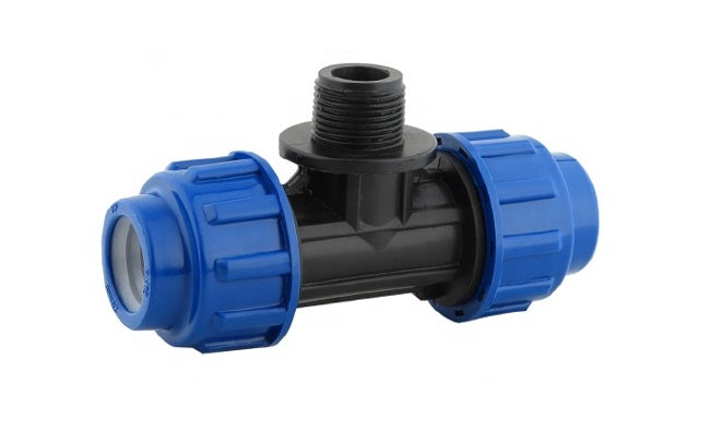 POLYPROP 25MM MALE TEE (D)