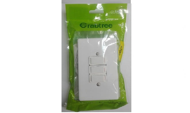 CRABTREE PRE-PACK 4*2 3 LEVER