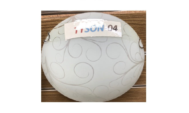 .TYSON GLASS CEILING LIGHT FITTING 2*E27 (D)