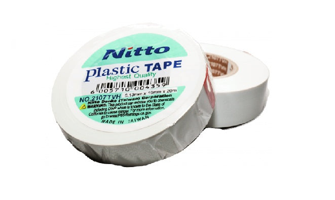 NITTO 2107 20mt 0.13X19mm WHITE each