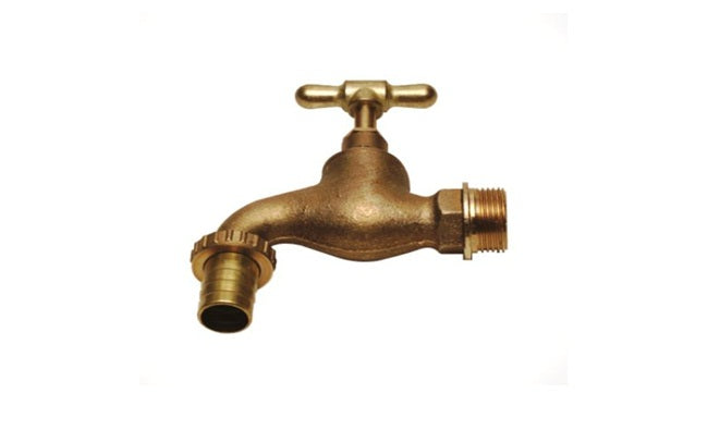 P BRASS PLATED TAP 3/4 WALL mount