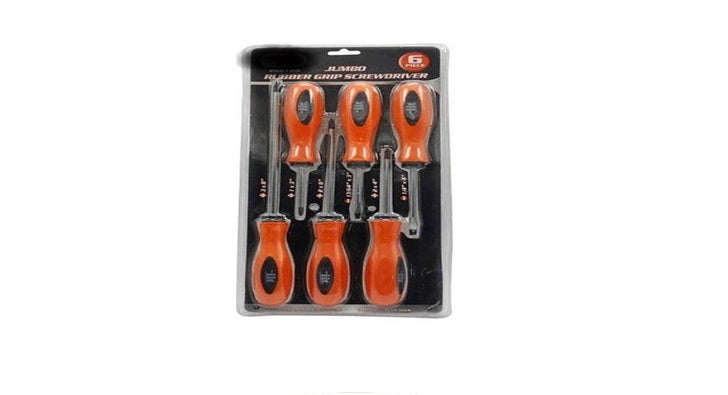 SCREWDRIVER SET 6PC BLISTER PACK (D)