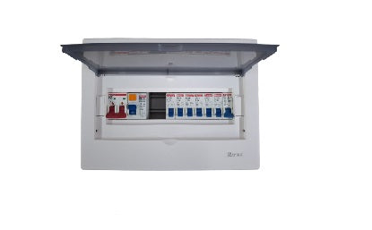 RAYTRIC Populated DB PVC FLUSH DIN 12 WAY - Metal Tray
