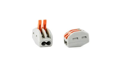 CLIP CONNECTOR TERMINAL BLOCK 2WAY each / 100pack