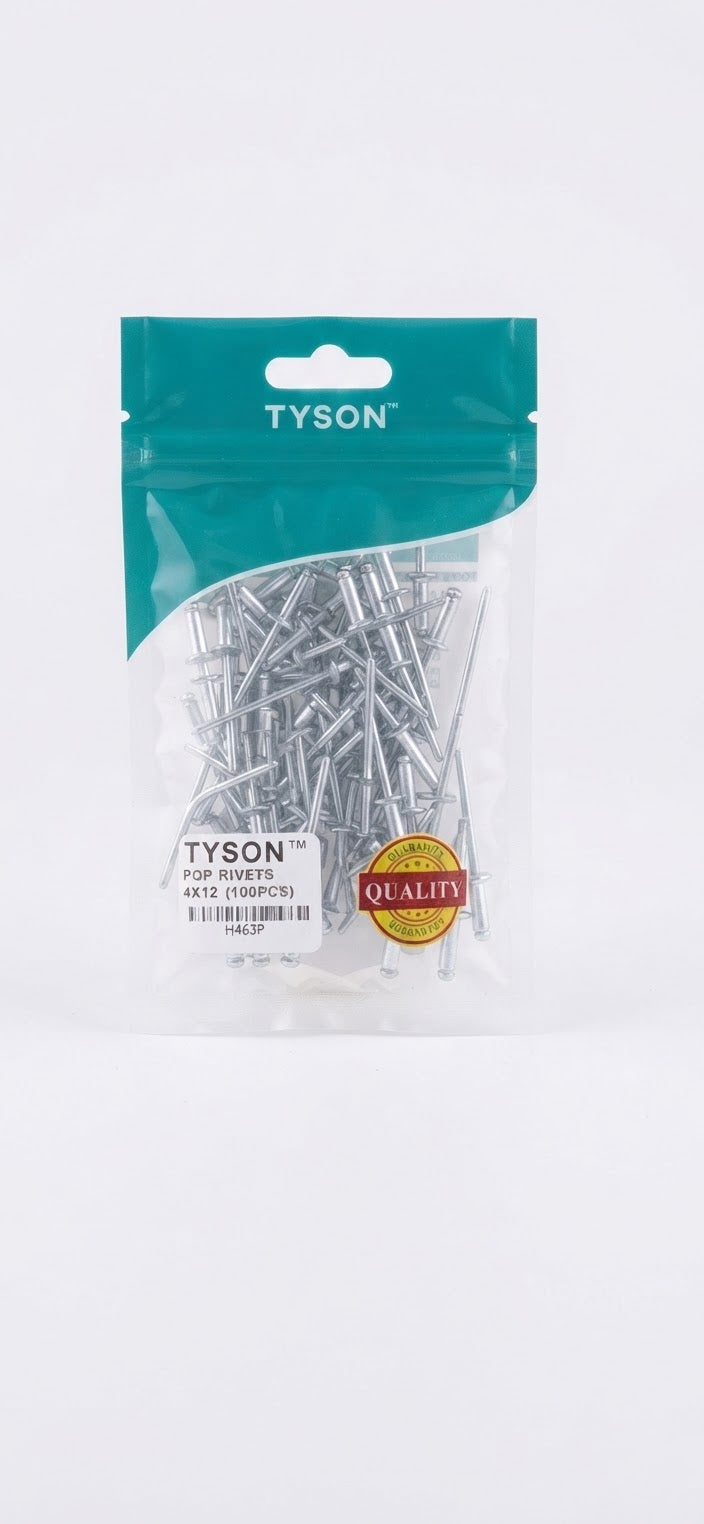 POP RIVETS 4*12 100PC Ziplock Bag