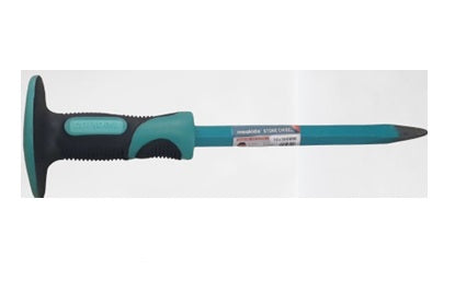 .MEAKIDA QUALITY RUBBER GRIP CHIZEL 12" POINTED (D)