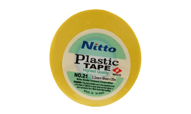 NITTO 2107 20mt 0.13X19mm YELLOW each