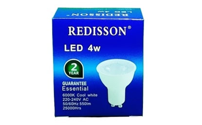 REDISSON GU10 4W 6000K COOL WHITE