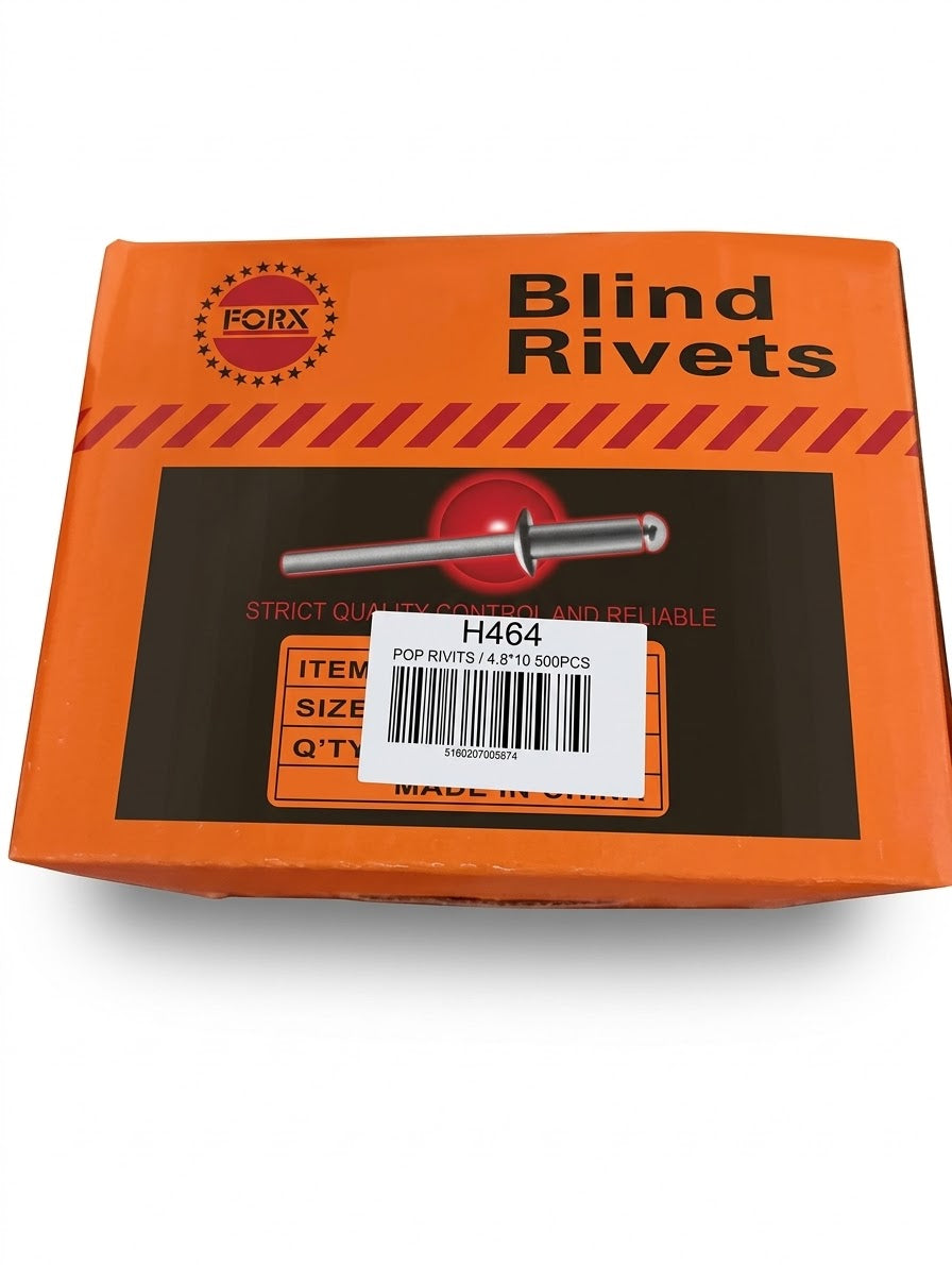 POP RIVETS 4.8*10 500PC / PER BOX