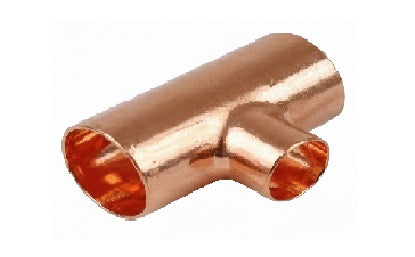 COPPER REDUCER TEE 22-15MM (D)