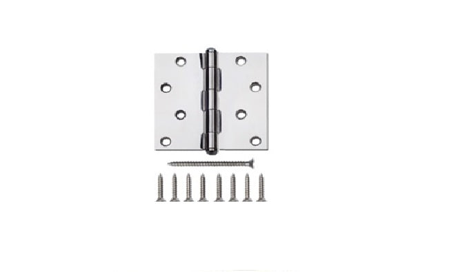 .TYSON DOOR HINGE 4" incl screws (2PC)