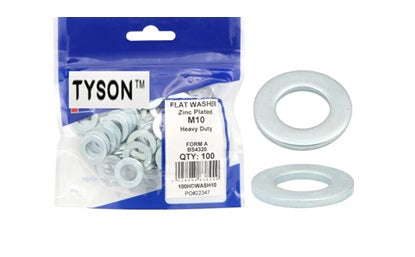 WASHERS PREPACK 10MM 100PC (D)
