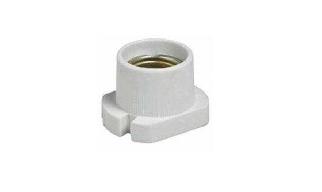 PORCELAIN HOLDER E27 *SKIRTED*
