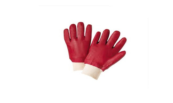 RED GLOVES PVC