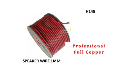 SPEAKER WIRE 1MM RED/BLACK (copper)