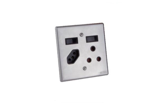 AUSMA METAL SILVER D02 3 + 2 PIN