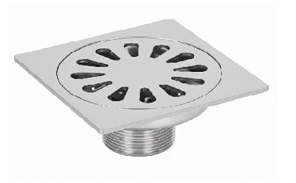 SHOWER TRAP SQUARE 10cm - METAL