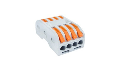 Terminal Block Using Clip CLIP CONNECTOR TERMINAL BLOCK 4WAY each / 100pack – Naz Agencies