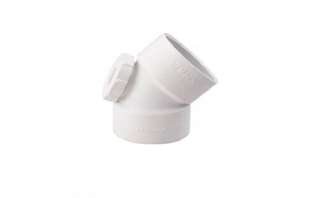 PVC SV 50MM 45" IE BEND