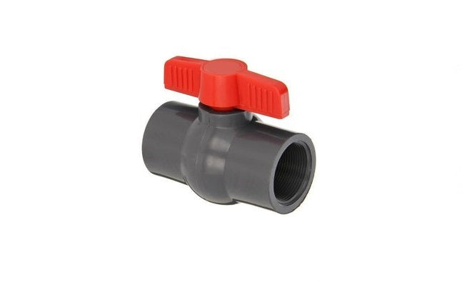 PVC LEVER BALL VALVE 20MM FXF
