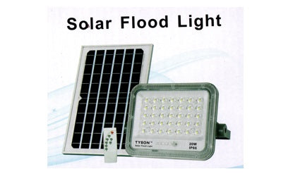 .TYSON LED SOLAR FLOODLIGHT + PANEL 100W 2pc