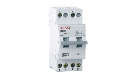 ONESTO AC DIN BREAKER 63A 2P 3KA GREY TOGGLE
