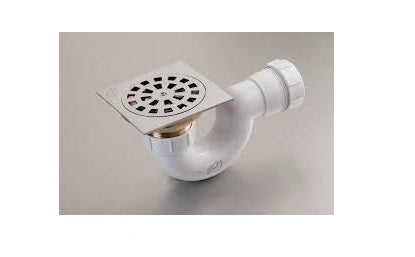 SHOWER TRAP SQUARE 10cm + BASE