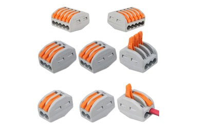 CLIP CONNECTOR TERMINAL BLOCK 4WAY - 10PACK