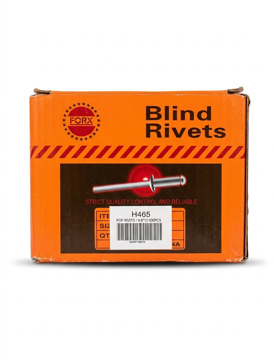 POP RIVETS 4.8*12 500PC / PER BOX