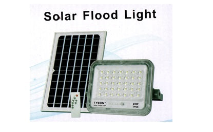 .TYSON LED SOLAR FLOODLIGHT + PANEL 20W 2pc